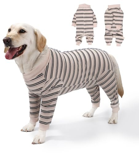 TQFlow Hundbody Nach Op, Body Hund Nach Kastration Hündin Rüde, Wundschutz Professioneller Pet Recovery Suit, Operationsbody Hund Body Atmungsaktiv Hunde Dog Cat Einteiler Schlafanzug (Beige, 3XL)