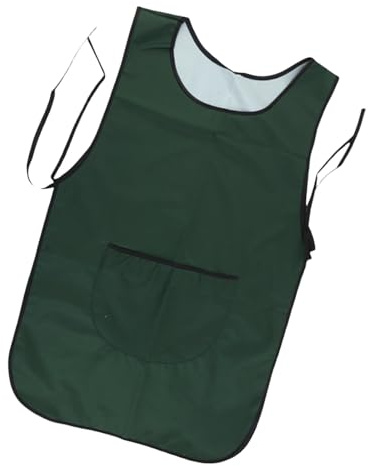 Delantal de cocina impermeable y a prueba de aceite, paño largo de trabajo para uso doméstico con correas ajustables bolsillo diseño clásico