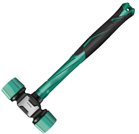 Mallet In Gomma - Martello Morbido Per Pavimenti, Testa Di Gomma Ad Assorbimento D'urto | Malet Impugnatura Ergonomica, Per Lavorazione Del Legno, Pali Delle Tende, Assemblaggio Del Letto Del Dormitor