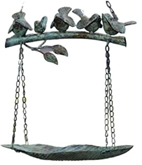 MCLIUJIA Exterieur Mangeoires pour Oiseaux Mangeoire À Oiseaux Suspendue pour Oiseaux De Compagnie Cour De La Villa(Grün)