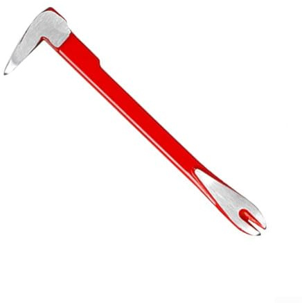 Barra de palanca para quitar clavos con cara que golpea el suelo y diseño de doble garra para tirar de uñas controladas en la instalación de muebles (200 mm)