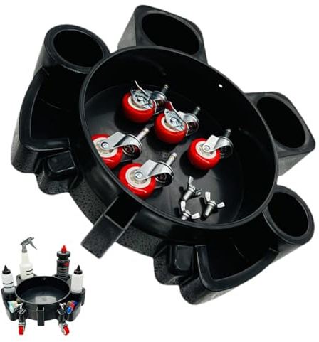 De : Base Rodante De5 Ruedas, Transportador De Multifuncional, Rodillo De Lavado Estable | Soporte Para Cubeta Para Lavado De Coches De Alta Resistencia, Diseño De Fácil Empuje, Adec