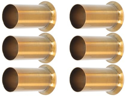 OSALADI 6 Fundas para Candelabros Casquillos para Velas Repuestos para Lámparas Accesorios para Luminarias Bases para Candelabros Fundas para Velas Piezas De Iluminación Dorado