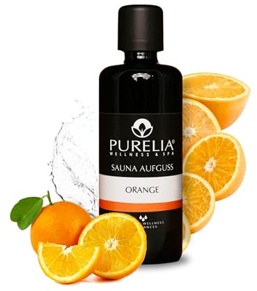 PURELIA Saunaaufguss Konzentrat Orange 100 ml natürlicher Sauna-aufguss - reine ätherische Öle