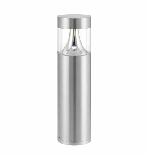 Generico Lampada da Palo LED da Esterno IP65, 7.2W (PL 130), Alluminio con Policarbonato, 140°, Altezza 30 cm, Luce per Giardino, Vialetti e Cortile