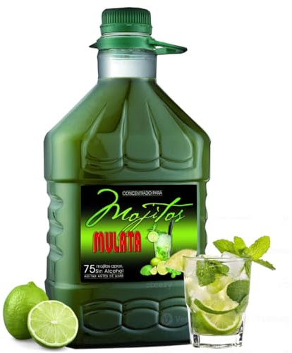 Mulata Concentrado Mojito 3L - Concentrado para 75 mojitos perfectos en segundos - Rápido, fácil y económico