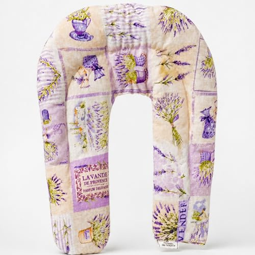 Decolores | Coussin de semences thermique | 28 x 30 cm | Pour le cou et le haut du dos | Effet chaud et froid | Passe au micro-ondes et au congélateur | Housse lavable