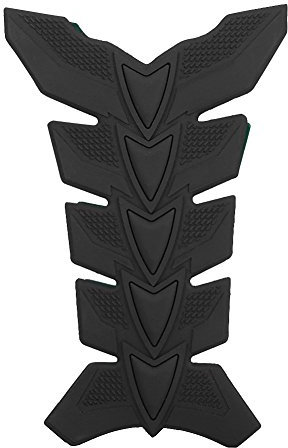 KIMISS caoutchouc réservoir de carburant autocollant, moto 3D Gel huile gaz réservoir Pad poisson os protecteur décalcomanie autocollant Pad décor(Noir)