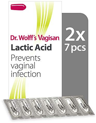 Dr. Wolff`s Vagisan Milchsäure hilft Vaginalinfektionen vorzubeugen | Tägliche Vaginalgesundheit und Intimhygiene | Auch während Schwangerschaft und Stillzeit | 2 x 7 Stück