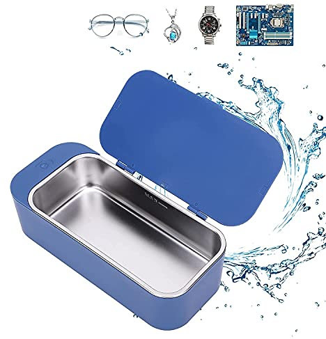 NICETOW Mini Nettoyeur à ultrasons, 500 ML 42 KHz Nettoyeur à ultrasons pour Bijoux, Machine à Laver Les Lunettes, Nettoyeur de Bijoux Professionnel à ultrasons pour Nettoyer Les Lunettes, b