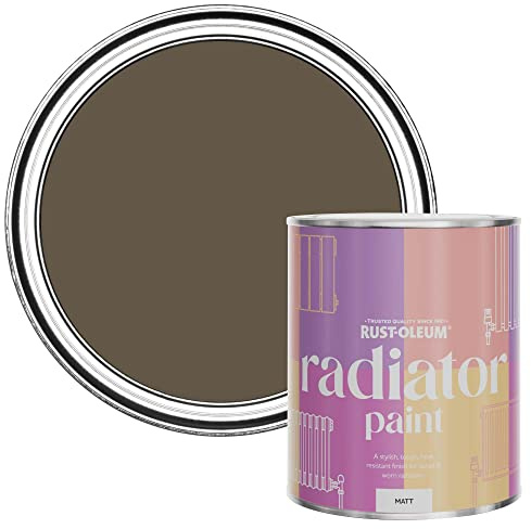 Rust-Oleum Brown Radiator Paint in Matt Finish - Cocoa 750ml