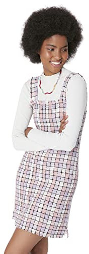 Trendyol Woman Midi A-Linie Rundhalsausschnitt Webstoff Kleid Vestido, Lila, 36 para Mujer