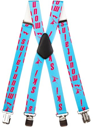 Olata Skihosen-Hosenträger Unisex in X/Y-Form, mehrere Größen | Skihosenträger für Kinder, Jugendliche und Erwachsene mit starken Clips und verstellbarem Elastikband.