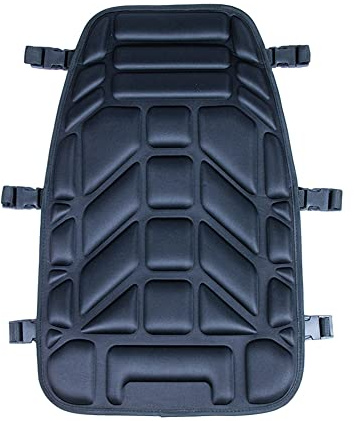 Asudaro ATV Sitzkissen, Luftaufblasbares Stuhlkissen 3D Groove Motorrad Kissen Druckentlastung Aufblasbares Motorrad Air Sitzpolster Stoßdämpfung Sitzschutz Bequem für meisten ATV Langfahrten Schwarz