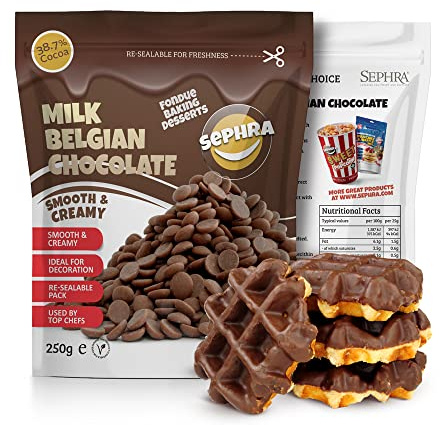 Sephra Milk Belgian Couverture Chocolate Callets 250g – Fountain Ready