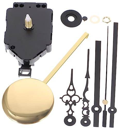 OSALADI Uhrwerk Satz Quarzuhrwerk Mit Schwungbewegung Metallpendel Selbstgemacht Wanduhr Mechanismus Ersatz Uhrzeiger Kit Für Selbstgemacht Uhren Reparatur
