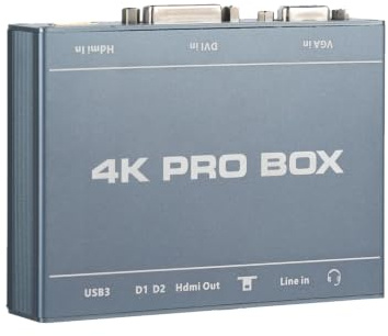 4K DVI,HDMI,VGA to USB 3.0 Video Capture Card HDMI Loop Out Free Driver | Max. 4K input, 1080P 60FPS output