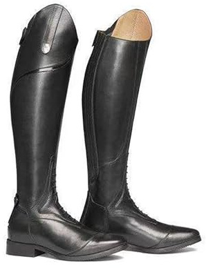 LNNLOO Scarpe da Uomo Stivali da Equitazione da Cavaliere (34-48), Stivali da Equitazione Alti al Ginocchio, Cerniera Posteriore + Punta A Punta, Unisex + Resistente allo Scivolamento,37,Black