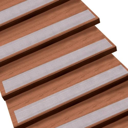 Antirutschstreifen Treppe Set Transparente Treppenteppich wasserfeste Treppenstufen Matten Selbstklebende Stufenteppich mit Installationsrolle Stufenmatten (10 x 60cm(15 pcs))