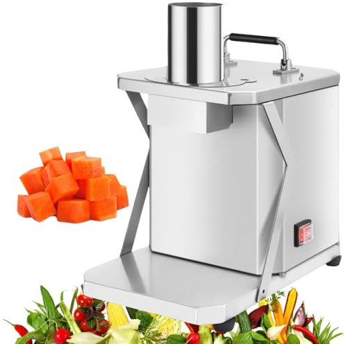 LFfwynog Picadora de Alimentos Pro, Cortador de Verduras de 200 W para Cebolla, Verduras, rallador de Queso, Cortador de Verduras,10mm