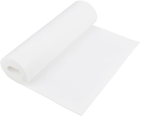 BENECREAT Filzstoff, 200x40cm, 3mm Dick Filzmatte, Weißer | Handwerksfilzstoff, Vliesfilzrolle für DIY Kunst & Handwerk, Patchwork, Nähen, Dekoration