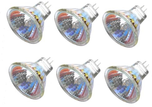 ShuoHui MR11 - Lampadina alogena 12 V 10 W GU4 Bi-Pin Base Spotlight, copertura in vetro dimmerabile, diametro 35 mm, bianco caldo, 2700 K (4)