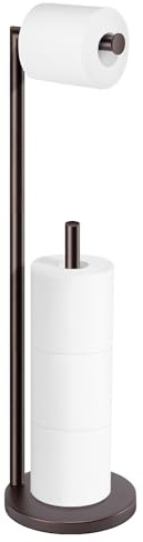 Bathth Bronze Toilet Paper Holder for 4 Rolls, Free Standing with Storage