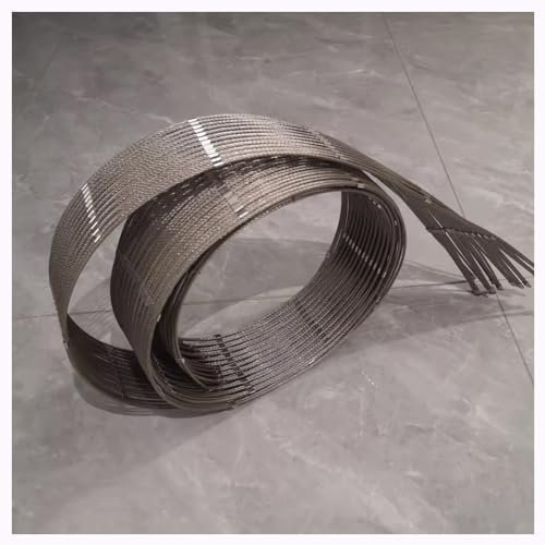 GZHERVICES Flexible Edelstahlseilmasche, Kabelbalustrade Kabelgeflecht Vogelgarten, Käfigzaun Im Zoo Drahtseilschutznetz Für Balkontreppen Sicherheitsnetz Pflanzenkletternetz(Silver-2.5mm,3x3m)
