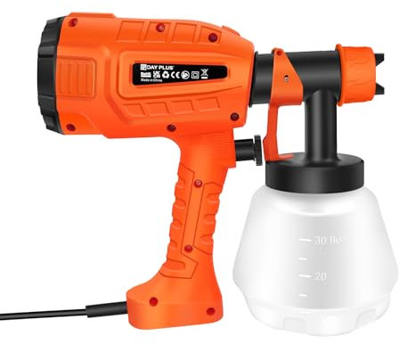 400W Elektrisches Farbsprühsystem Farbsprühpistole Spritzpistole 800ml/min, 32000 RPM, 1000ml Beh채lter mit 3 Sprühmuster 1.0mm 1.8mm 2.5mm Düsen