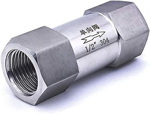 DXEAIN Rückschlagventil, Einweg-Rückschlagventile, kombiniertes modulares Rückschlagventil 1/4 3/8 1/2 3/4 1 Zoll SS304 Edelstahl-Schleif-Einweg-Separat-Rückschlagventil Vollbohrungsventil,(3/4Inch)