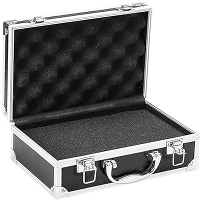 Generisch Aluminium Storage Box, Aluminium Boxes, 25.5 x 16.5 x 9.5 cm Aluminium Boxes with Lid, Aluminium Alloy Tool Box, Square Storage Organiser for Watches, Cosmetics, Multi-Purpose