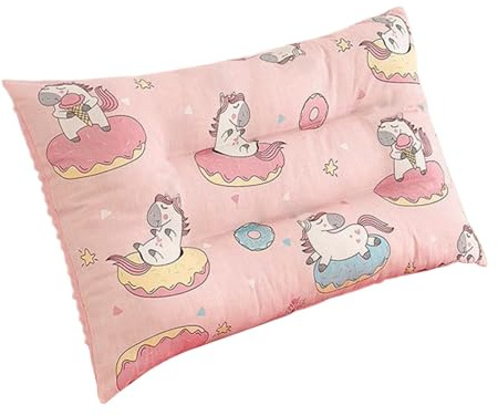 Qkbuza Almohadas Infantiles para Dormir,Almohadas Infantiles para Dormir con Diseño De Dibujos Animados - Bonito Decorativo Lavable Cojín para Silla Suelo Sofá Residencia Universitaria Coche Viaje Y