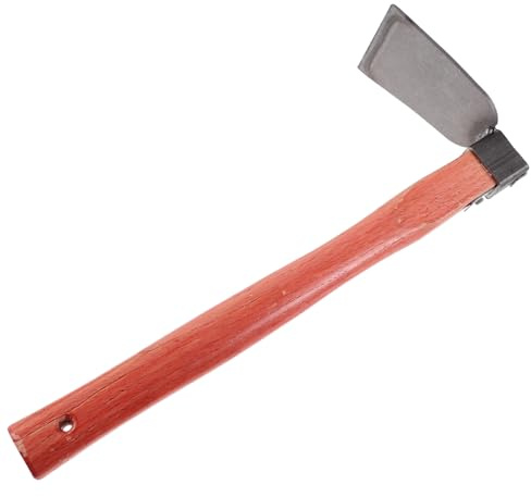 TOYZFRIENDY Azada de Jardín Ligera Mango de Madera Ergonomía Cabezal de Hierro para Labranza Aflojar Tierra y Desmalezar Huertos y Jardines