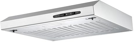 Cookology CVH600SS 60cm Stainless Steel Visor Cooker Hood - Slim Design - Slide Controls - LED Light - 217.6 m³/h Extraction - Stainless Steel