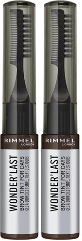 Rimmel London Wonder Last Brow Tint, Tinte para cejas Tono 4 (Paquete de 2)