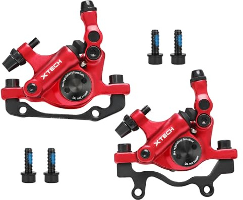 Bike Hydraulic Disc Brake Calipers, HB-100 MTB Disc Brakes Front/Rear Caliper, Dual Piston Line Pulling Brakes, for Mountain, Folding, Road Bikes