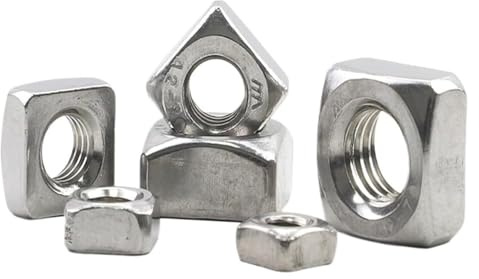Tuerca cuadrada de acero inoxidable, Persiana métrica de acero inoxidable con tuerca cuadrada for muebles M3-M10 canales metálicos(M3 50pcs)