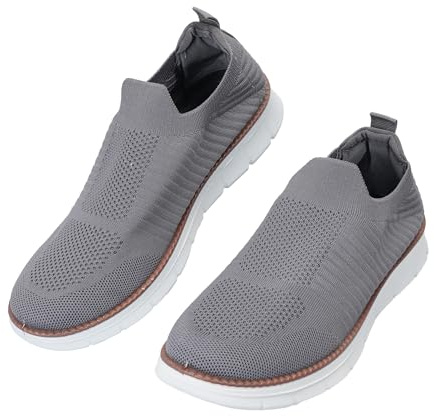 JOMIX Zapatos sin Cordones para Hombre Transpirables Ligeros y cómodos,Zapatillas Slip on de Malla,Calzado Deportivo para Primavera Verano otoño Invierno