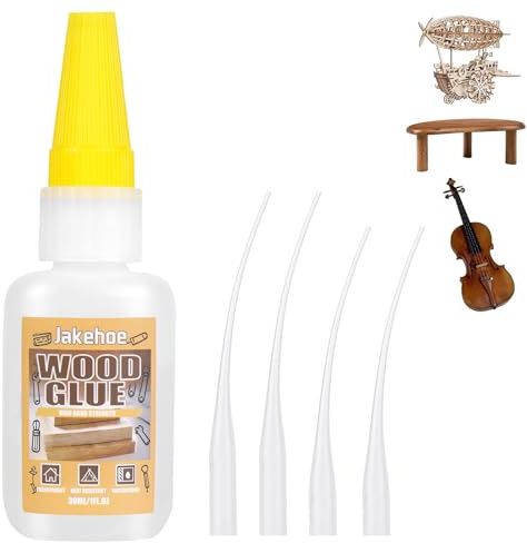 NUTKIT Superglue Extra Fuerte para Madera 30g,Pegamento Fuerte Instantáneo