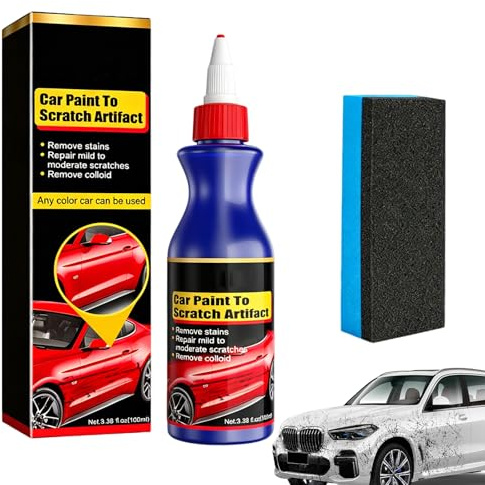 2026 Nuevo Reparador de Arañazos Coches Profundos y Superficiales, Quita Arañazos Coche Efectivo y Pulimento Coche para Restaurar Pintura, Car Scratch Remover, Reparador Rayones Auto, 100 ml（A）