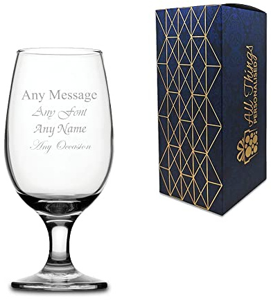 Personlig graverad 12,5 oz Maldive Cider Ölglas – perfekt present