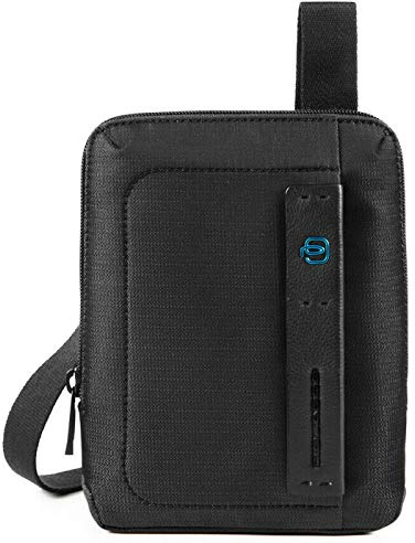 Piquadro P16 Borsello porta iPad mini in tessuto e pelle ad uno scomparto