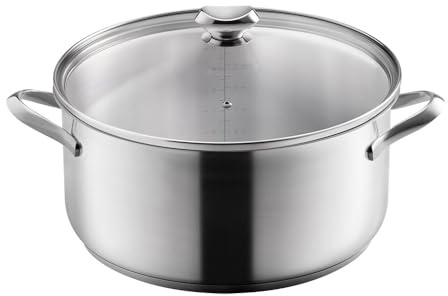 Metaltex ICONA - Cacerola Baja Acero Inoxidable 32CM 10L
