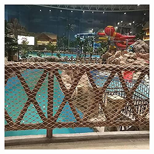 Jute Twine String Garden Plant Fence Protection Rope Netting, Netting Decorative Hemp Net Camping Decorating Net Multi Purpose Garden Bundling Netting Pets Climbing Net Porch Netting(Size:4x8m)