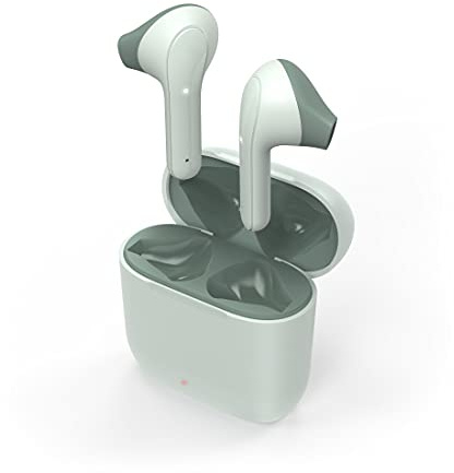 Hama Bluetooth Kopfhörer „Freedom Light“ (True Wireless In Ear Kopfhörer mit Mikrofon, Earbuds mit Ladestation, Laufzeit 28 h, kabellose Kopfhörer mit Spracherkennung und Touch Control) grün