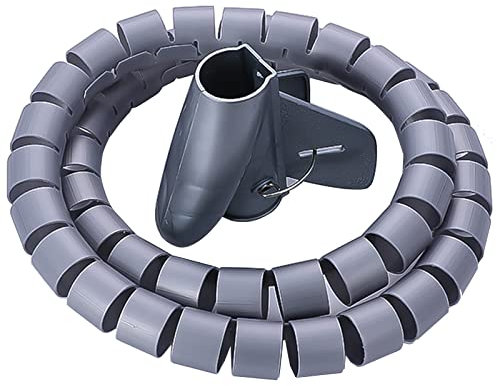 SHHMA Kabelschlauch Kabelschläuche Kabelmantel, Innendurchmesser 32 Mm, Länge 10 Meter, Verwendet Für Lagerleitung,Grau