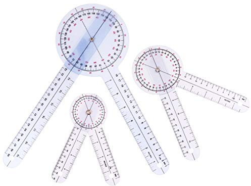 Hemobllo Goniometer Lineal Aus Kunststoff Winkelmesser Ulna Und Finger-lineal Messwerkzeuge Für Ärzte