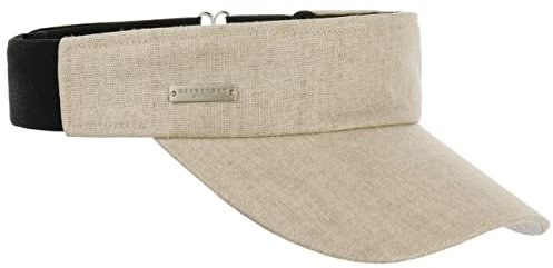 Seeberger Hannah Visor Sonnenvisor Damenvisor Leinenvisor Baumwollvisor (One Size - Hellbeige)