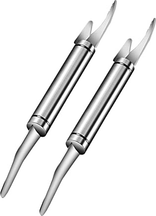 ADORAMBLING 2PC Shrimp Deveiner Tool Stainless Steel Shrimp Deveining Tool Efficient Shrimp Peeler and Deveiner Tool Portable Shrimp Cleaner Shrimp Knife for Easy Shrimp Deveining Shrimp Cleaning Tool