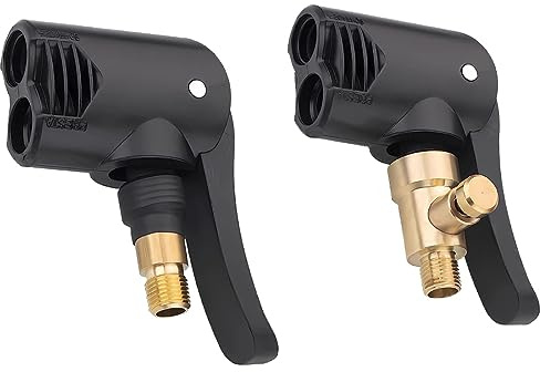 HONGECB Autoventil Hebelstecker, Auto Luftpumpen Gewindedüse, Messing Autoventil Adapter, Gewindedüsen Ventil Adapter, Deflation und Inflation in Einem, für Auto, Moto, Reifenfüller, 2 Stück